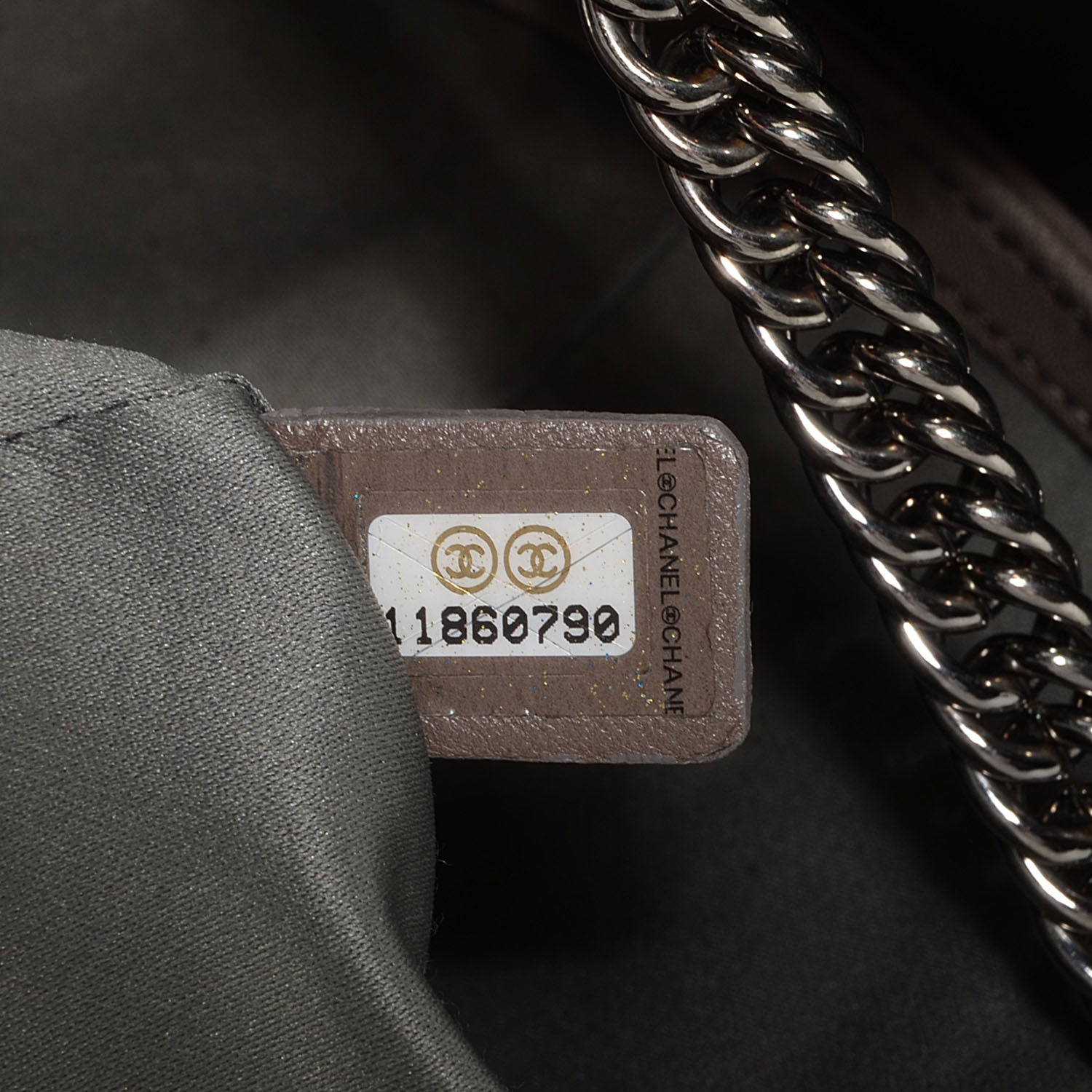 Chanel Lambskin Square Stitched Lax Accordion Shoulder Bag Black 7 of 7