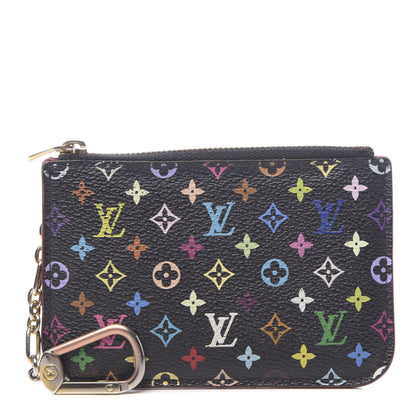 Louis Vuitton Monogram Multicolor Key Pouch Black Grenade 1 of 6