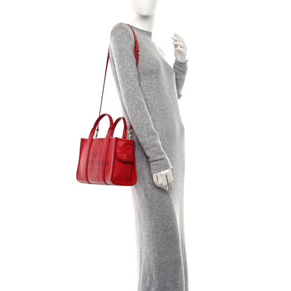 Marc Jacobs Grained Calfskin Small The Tote Bag True Red 2 of 10