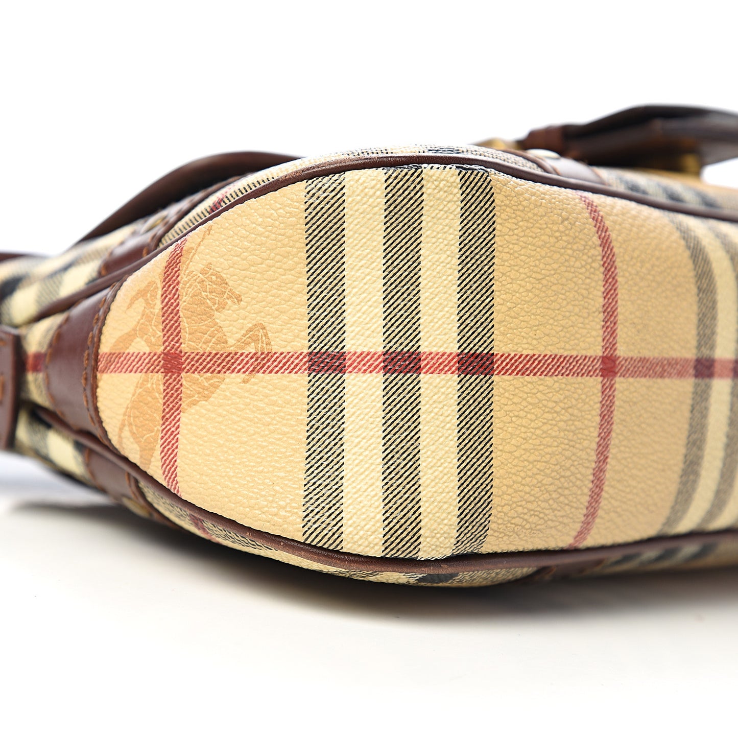 Haymarket Check Buckle Satchel Brown