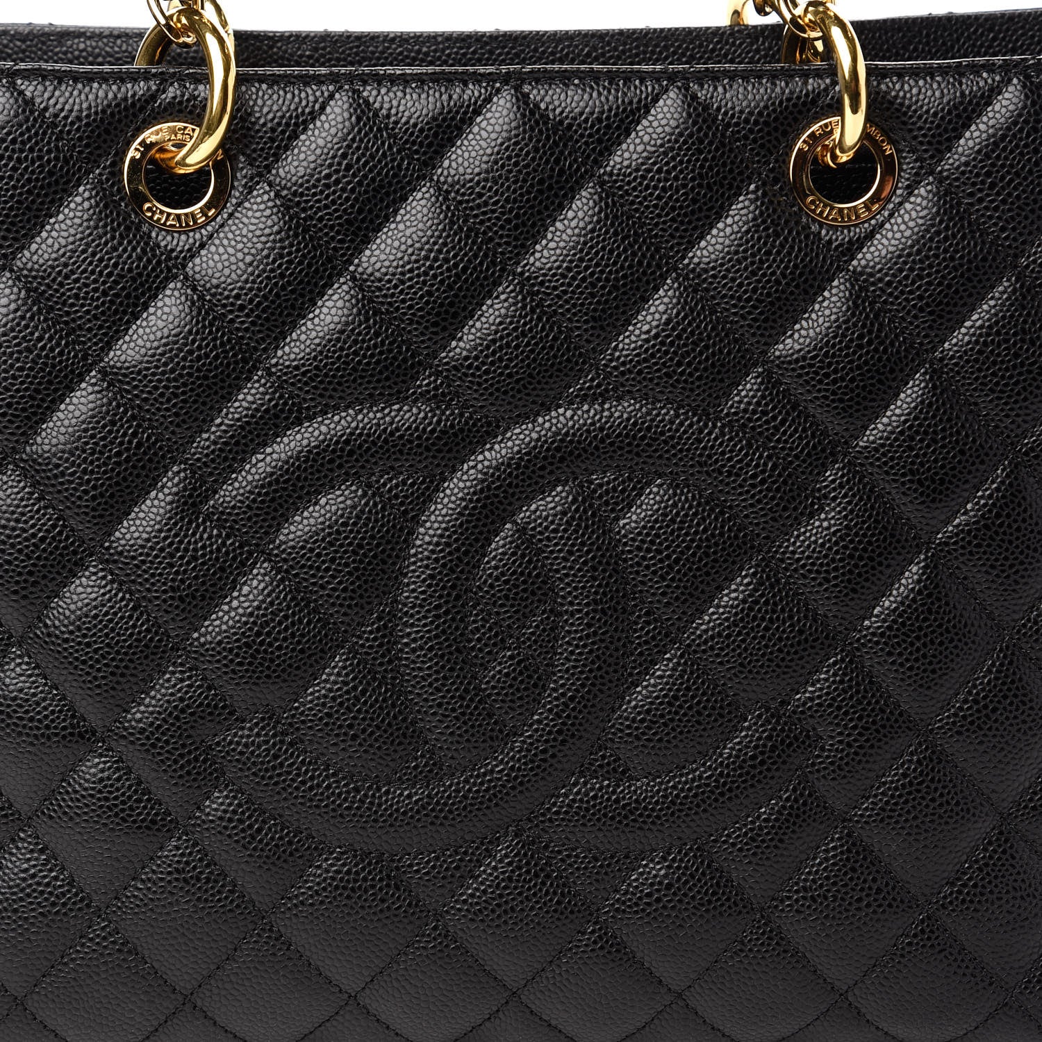 Chanel Caviar Quilted Grand Shopping Tote GST Black 10 of 10