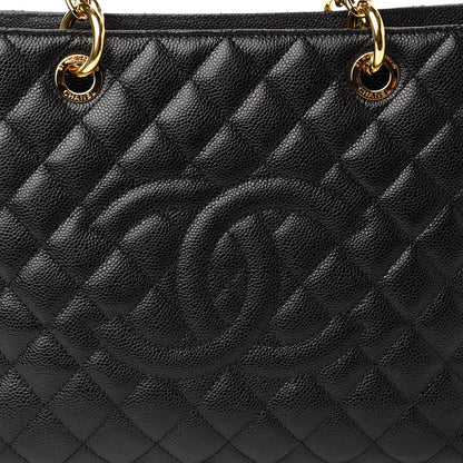 Chanel Caviar Quilted Grand Shopping Tote GST Black 10 of 10