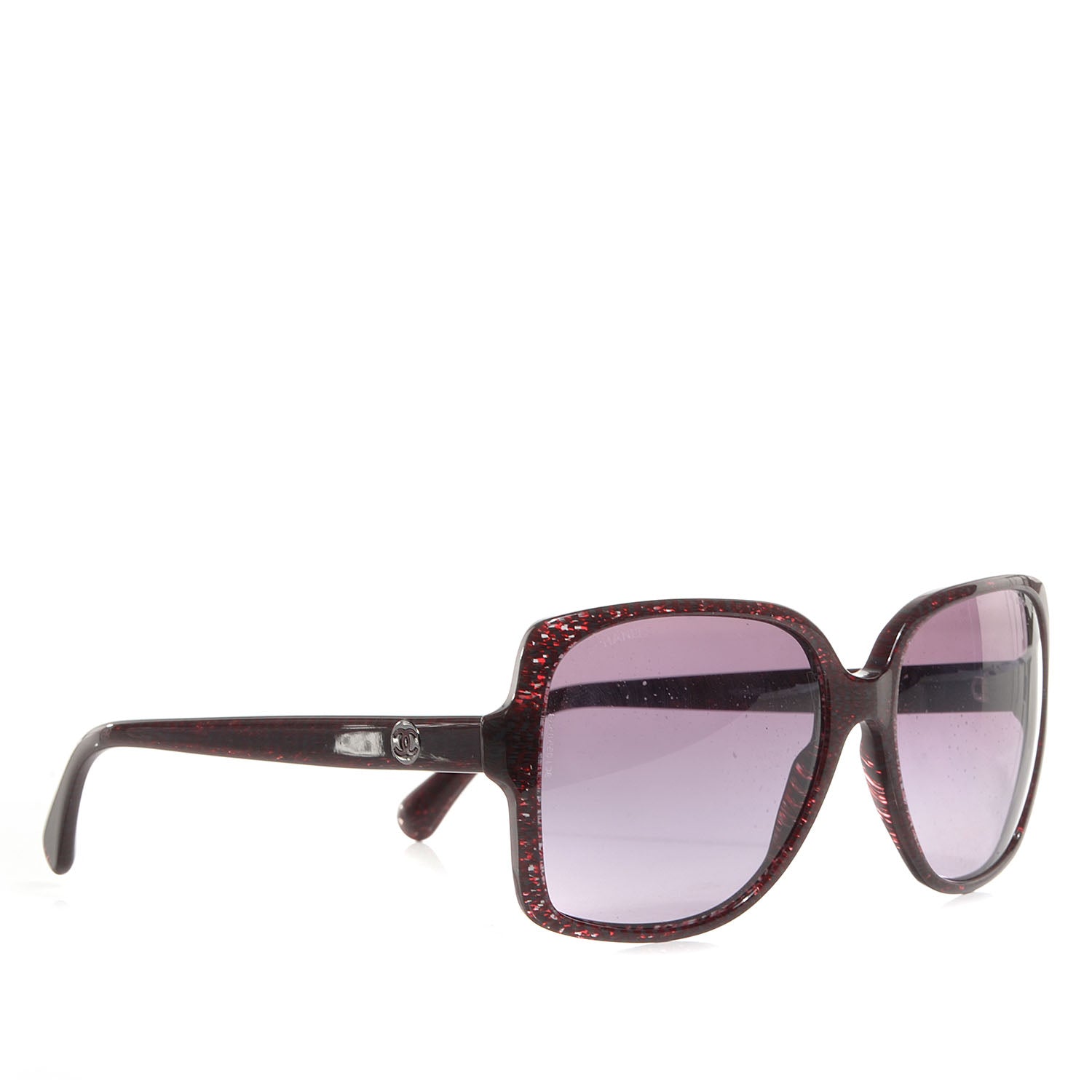 Chanel Tweed CC Sunglasses 5267 Red 3 of 5