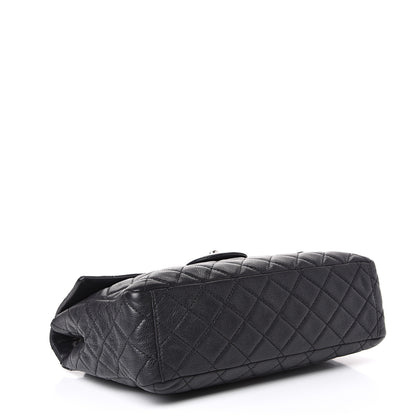Chanel Washed Caviar Quilted Maxi Single Flap Black 3 of 12