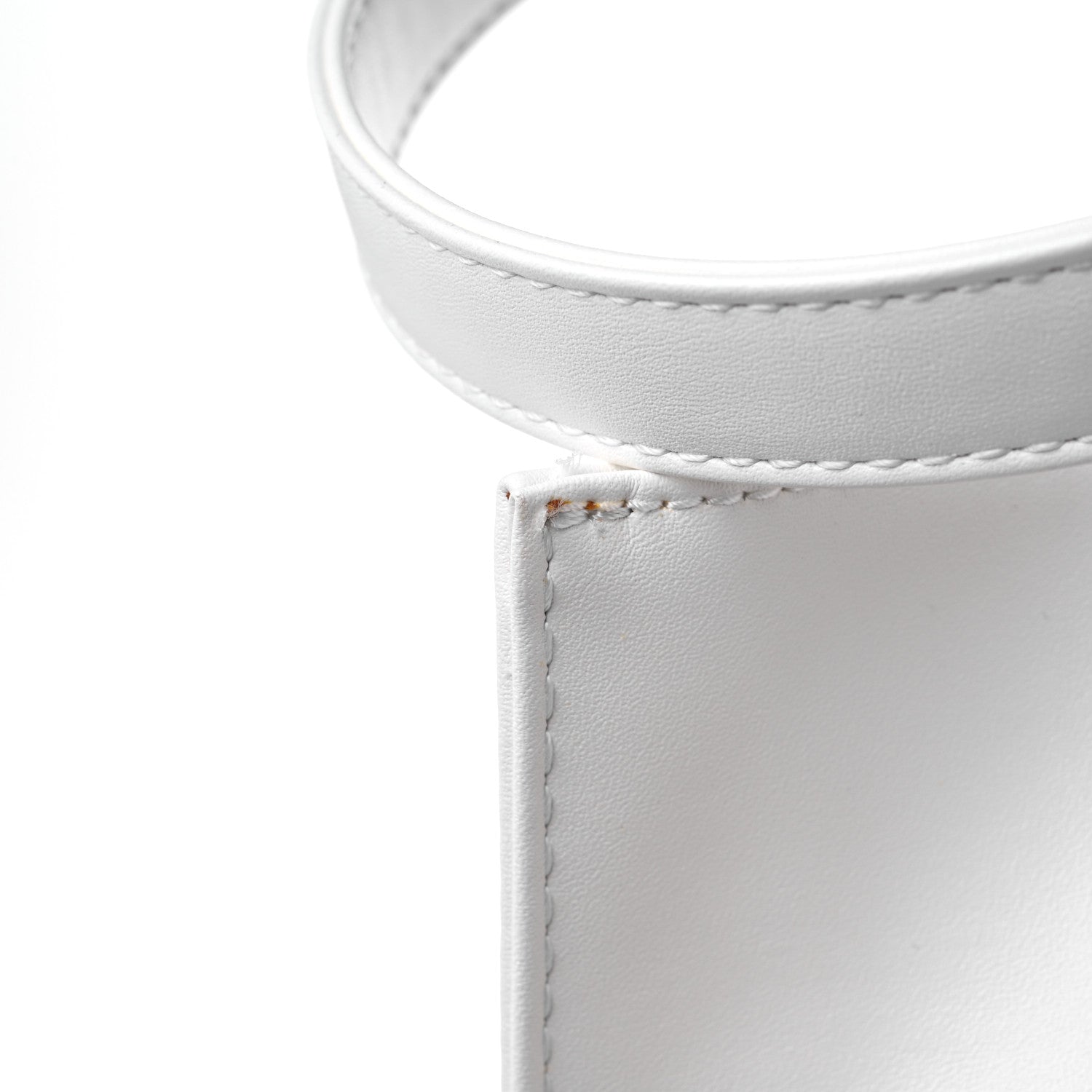 Telfar Vegan Leather Large Shopping Bag White 12 of 15