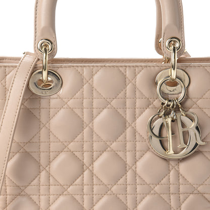 Christian Dior Lambskin Cannage Medium Lady Dior Light Pink 10 of 10
