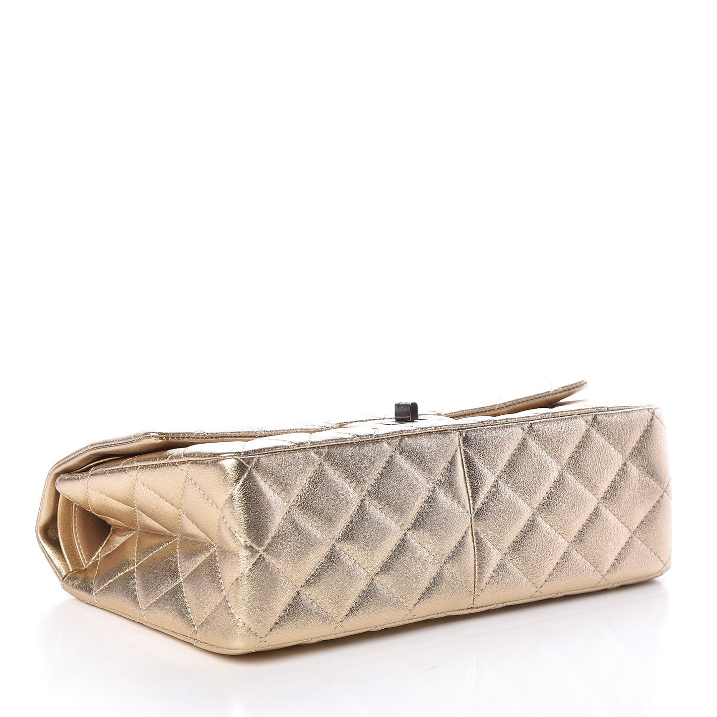 Metallic Calfskin Quilted 2.55 Reissue 226 Flap Gold