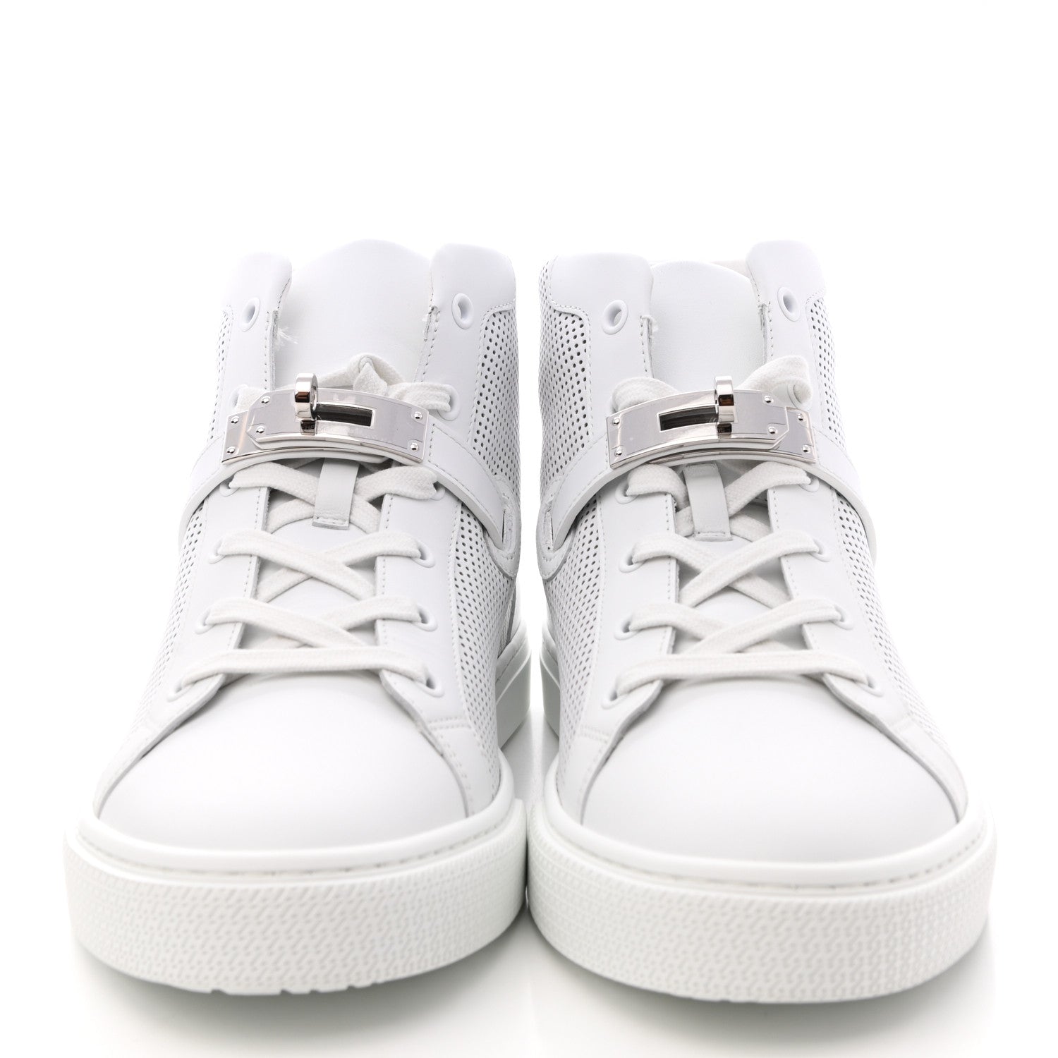 Hermes Calfskin Perforated Daydream Sneakers 40 White 2 of 11