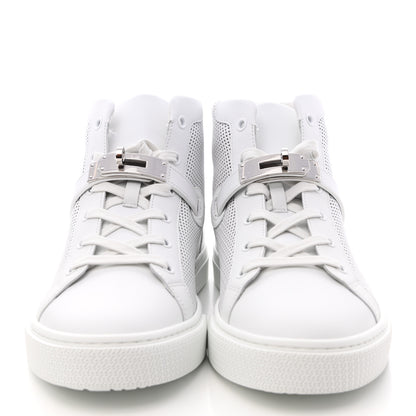 Hermes Calfskin Perforated Daydream Sneakers 40 White 2 of 11
