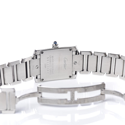 Cartier Stainless Steel 20mm Tank Francaise Quartz Watch 7 of 8