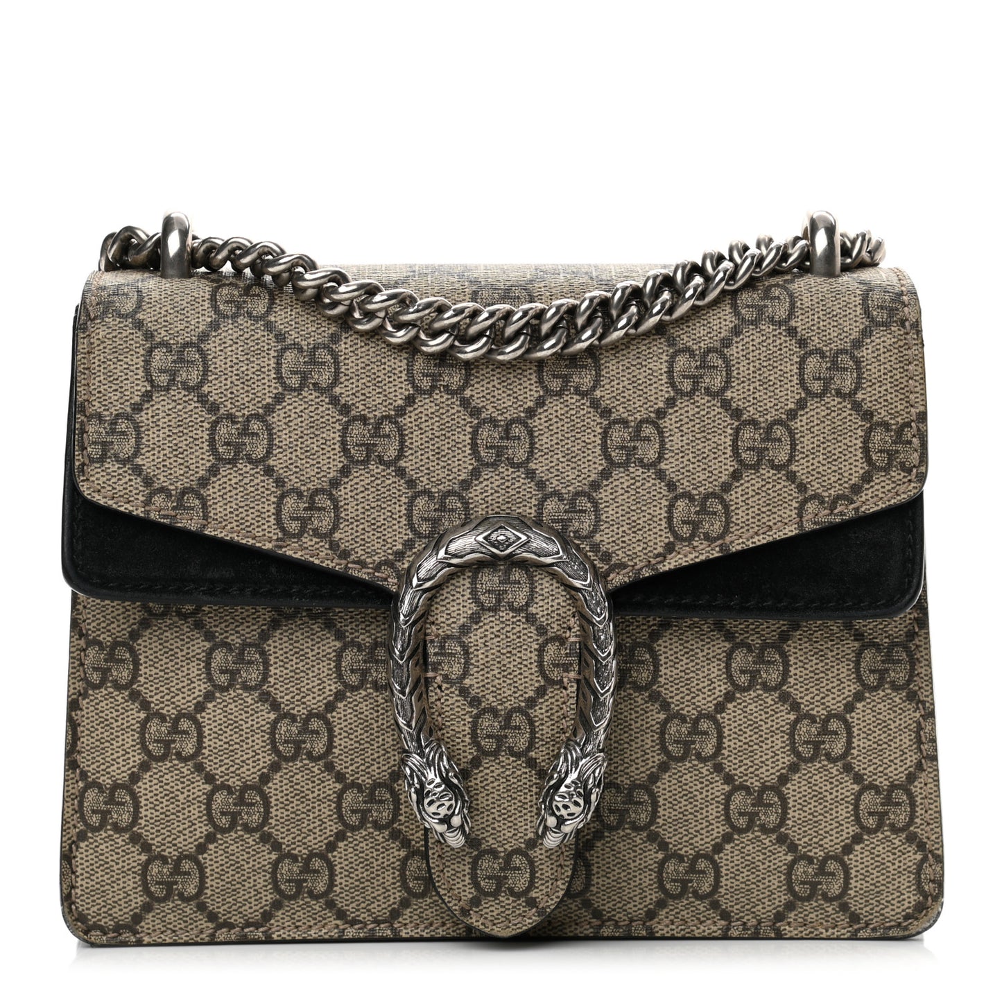 GG Supreme Monogram Mini Dionysus Shoulder Bag Black
