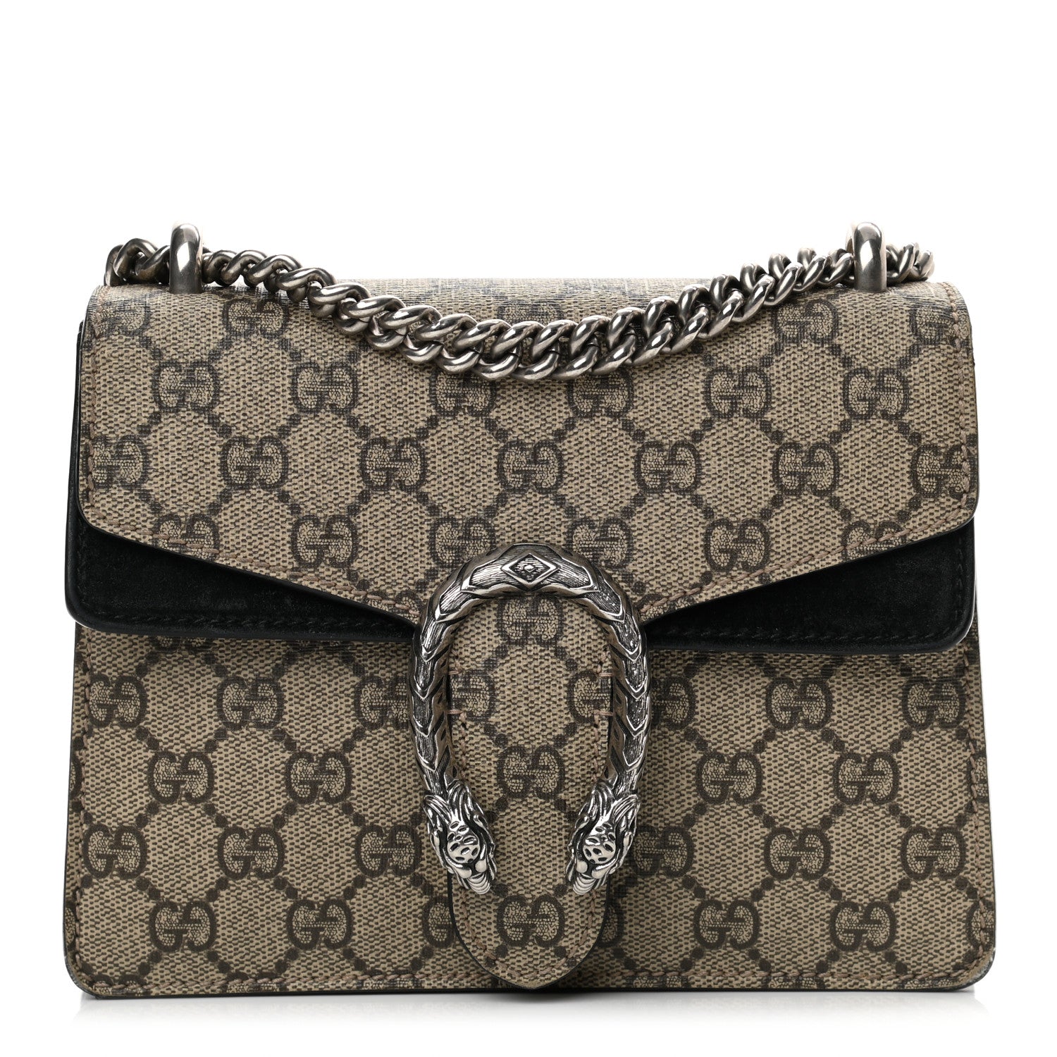 Gucci GG Supreme Monogram Mini Dionysus Shoulder Bag Black 1 of 15