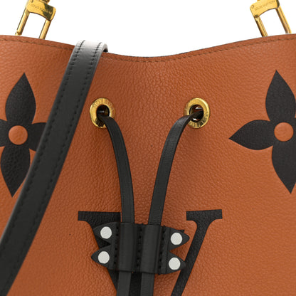 Louis Vuitton Empreinte Monogram Giant Crafty Neonoe MM Caramel Black 9 of 16