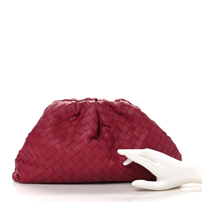 Bottega Veneta Nappa Maxi Intrecciato The Pouch Oversized Clutch Amaranto 2 of 10