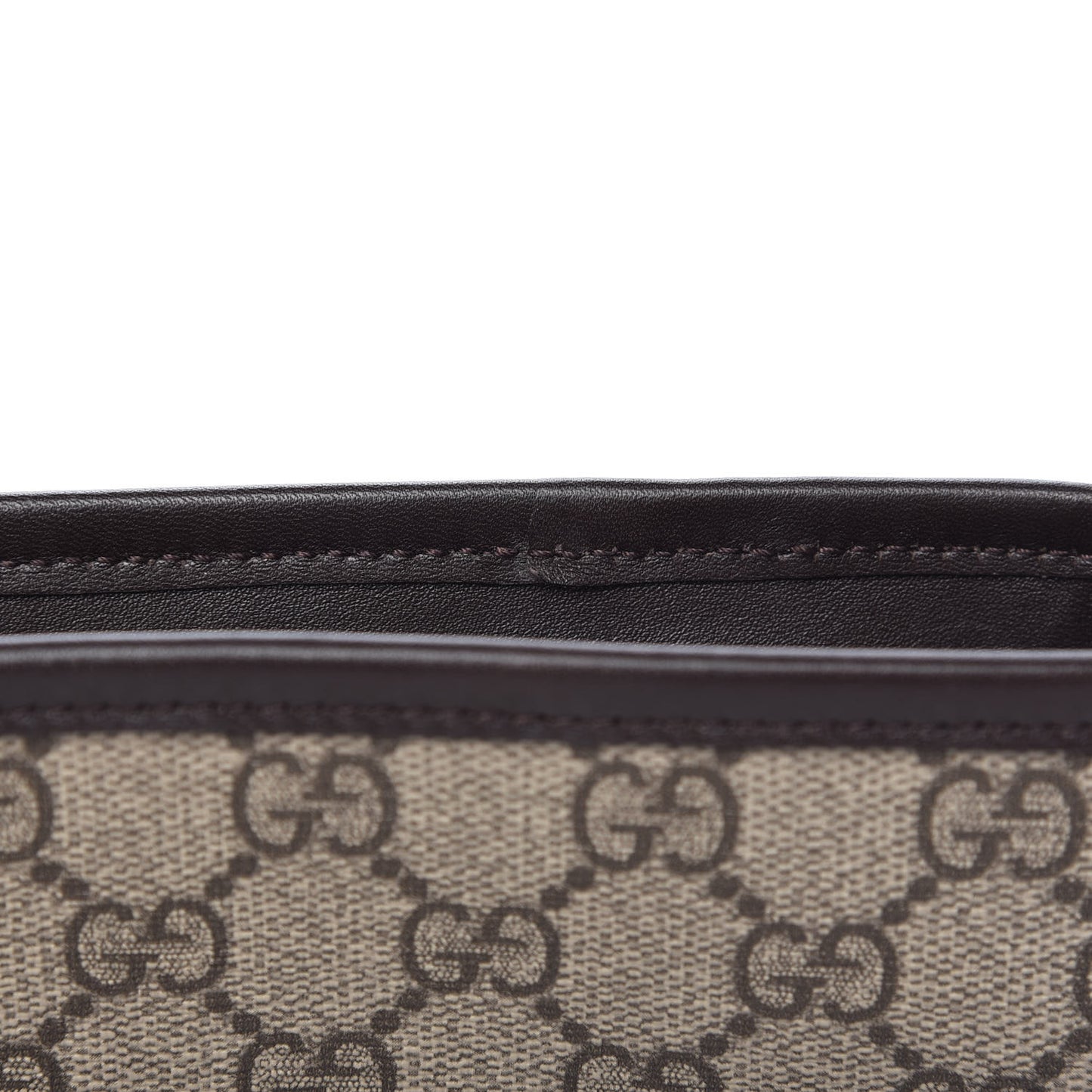GG Plus Monogram Medium Flat Messenger Bag Dark Brown