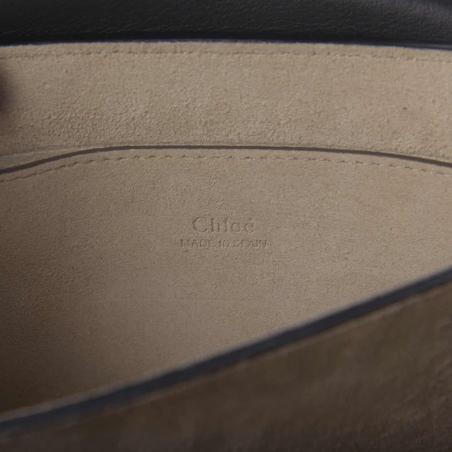 Suede Calfskin Small Faye Shoulder Bag Carbon Grey