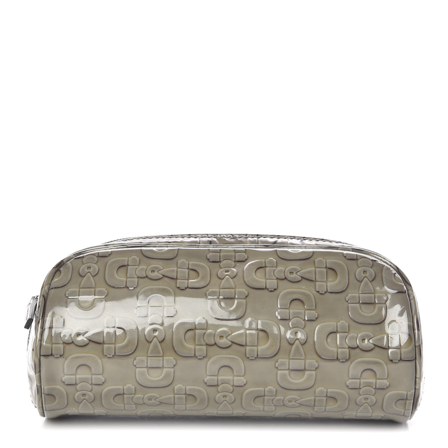 Gucci Patent Horsebit Embossed Small Cosmetic Case Green 1 of 10