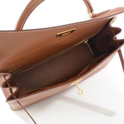 Hermes Courchevel Kelly Sellier 32 Gold 6 of 22