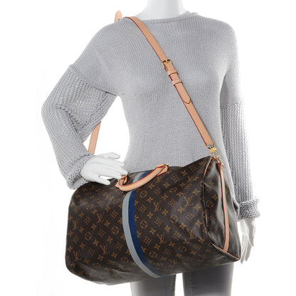 Louis Vuitton Monogram My LV Heritage Speedy Bandouliere 40 Gris and Blue Marine 2 of 7