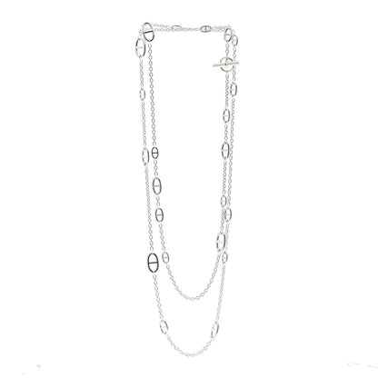 Hermes Sterling Silver Farandole Necklace 160 3 of 5