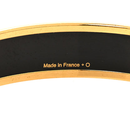 Hermes Enamel Printed Narrow Caleche Bracelet 70 Rouge H 5 of 6