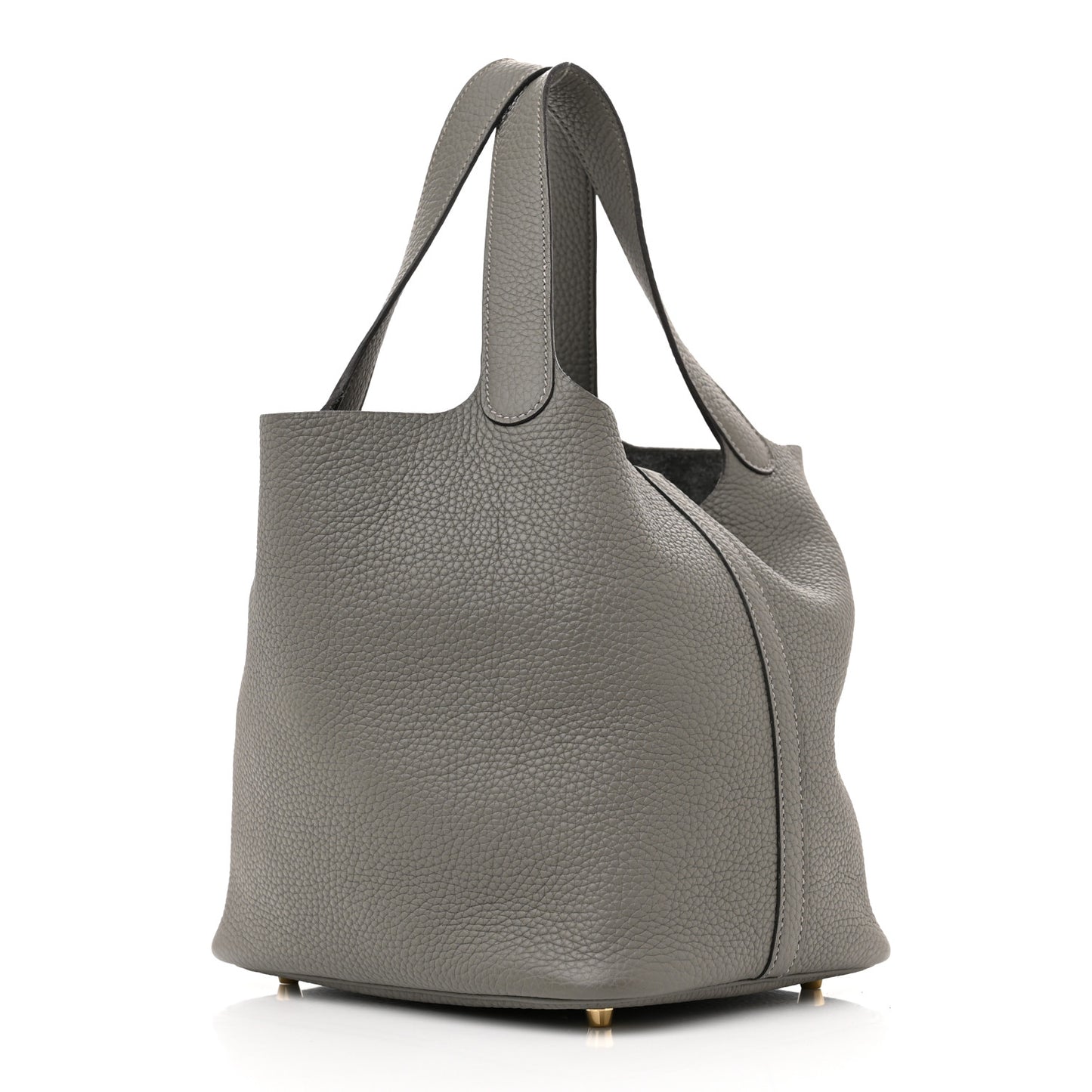 Taurillon Clemence Picotin Lock 22 MM Gris Meyer