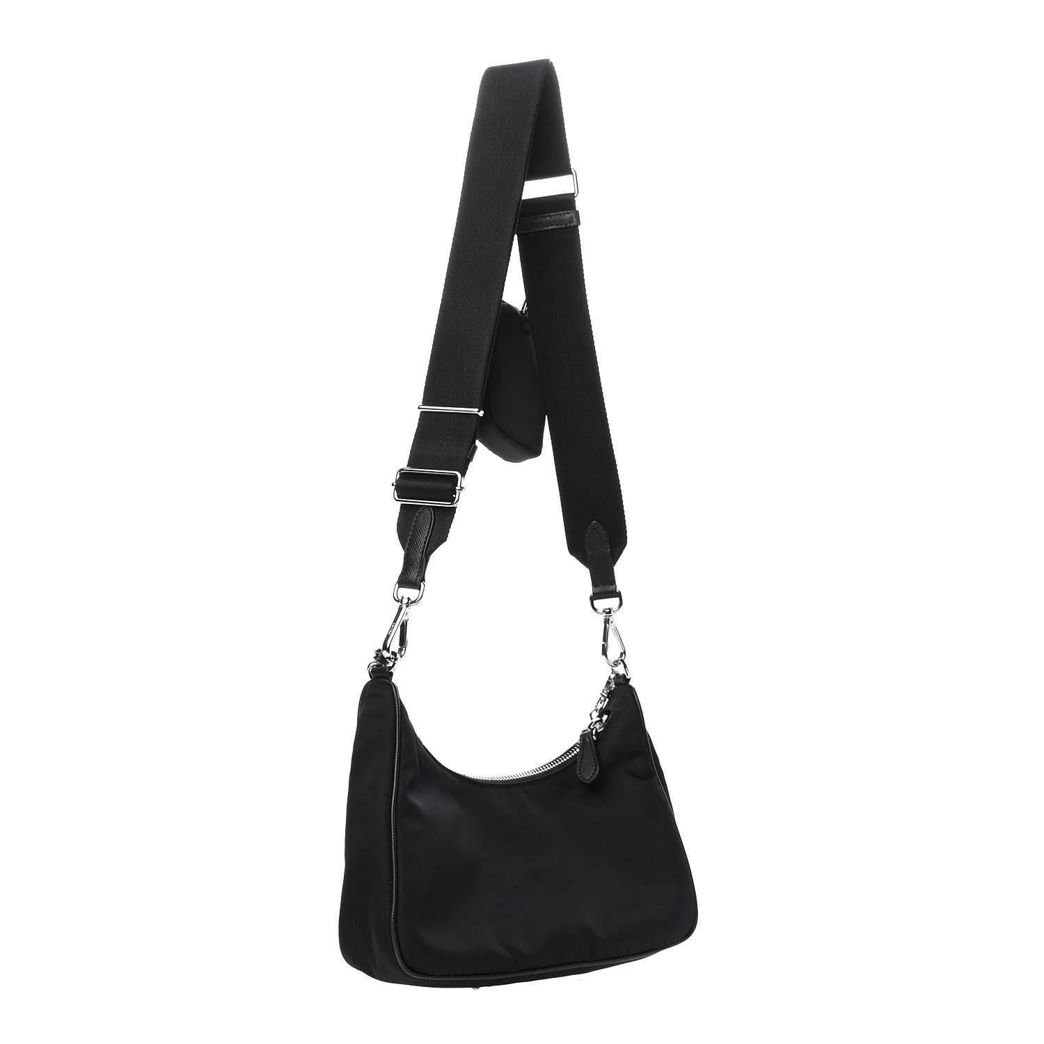 Prada Nylon Re-Edition 2005 Shoulder Bag Black 3 of 9