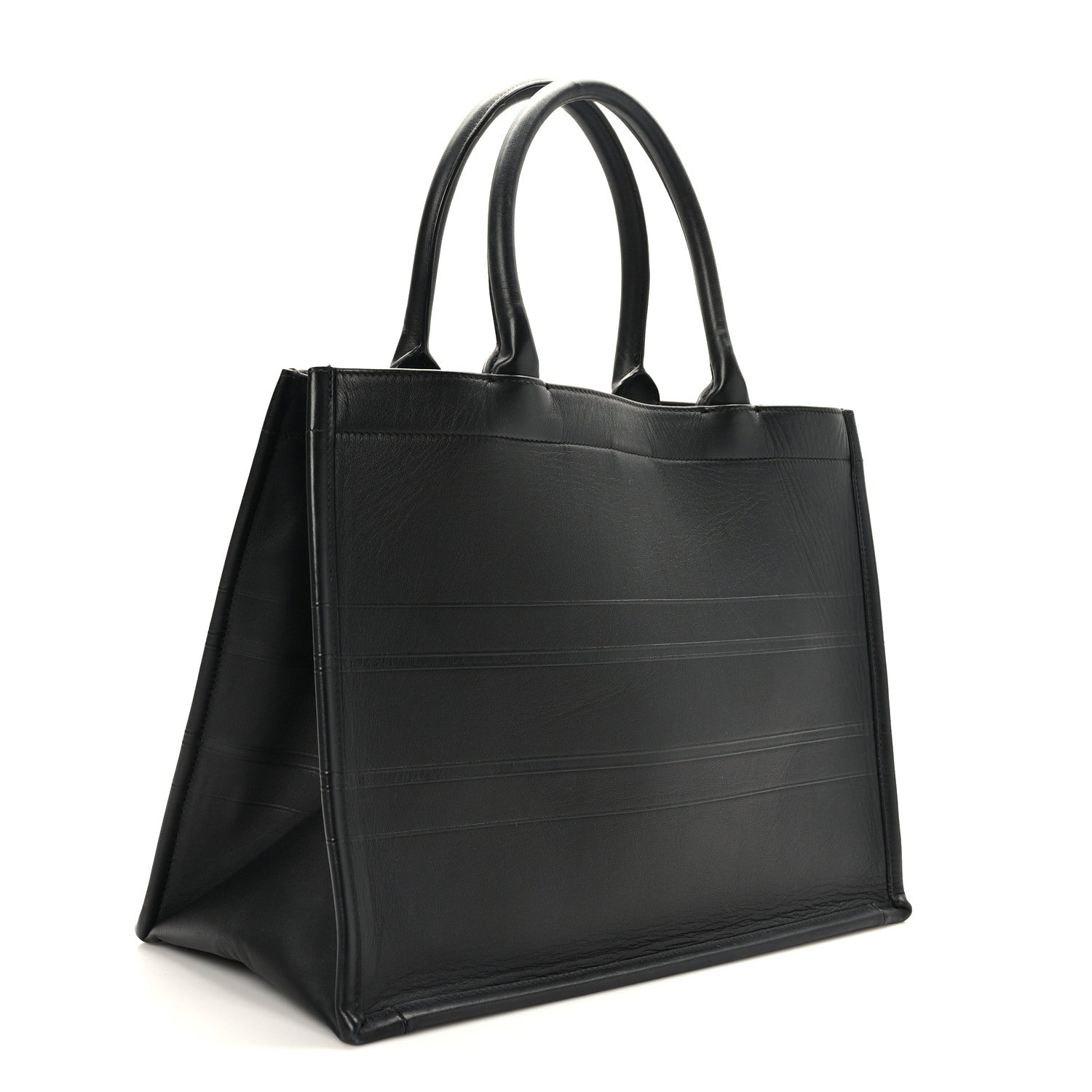Christian Dior Calfskin Embossed Medium Book Tote Black 3 of 11