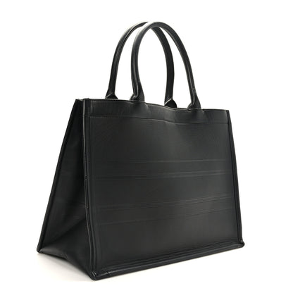 Christian Dior Calfskin Embossed Medium Book Tote Black 3 of 11