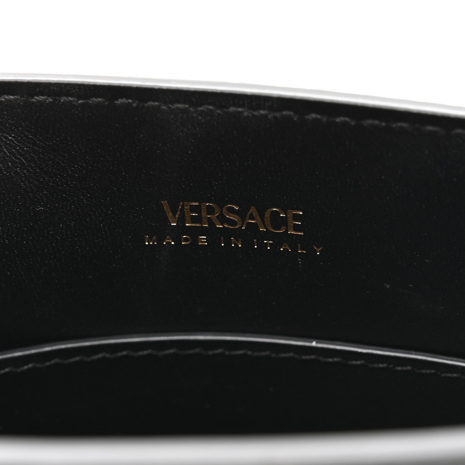 Versace Calfskin Crocodile Embossed Small Medusa '95 Tote Black 6 of 9