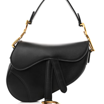 Christian Dior Calfskin Mini Saddle Bag Black 8 of 10