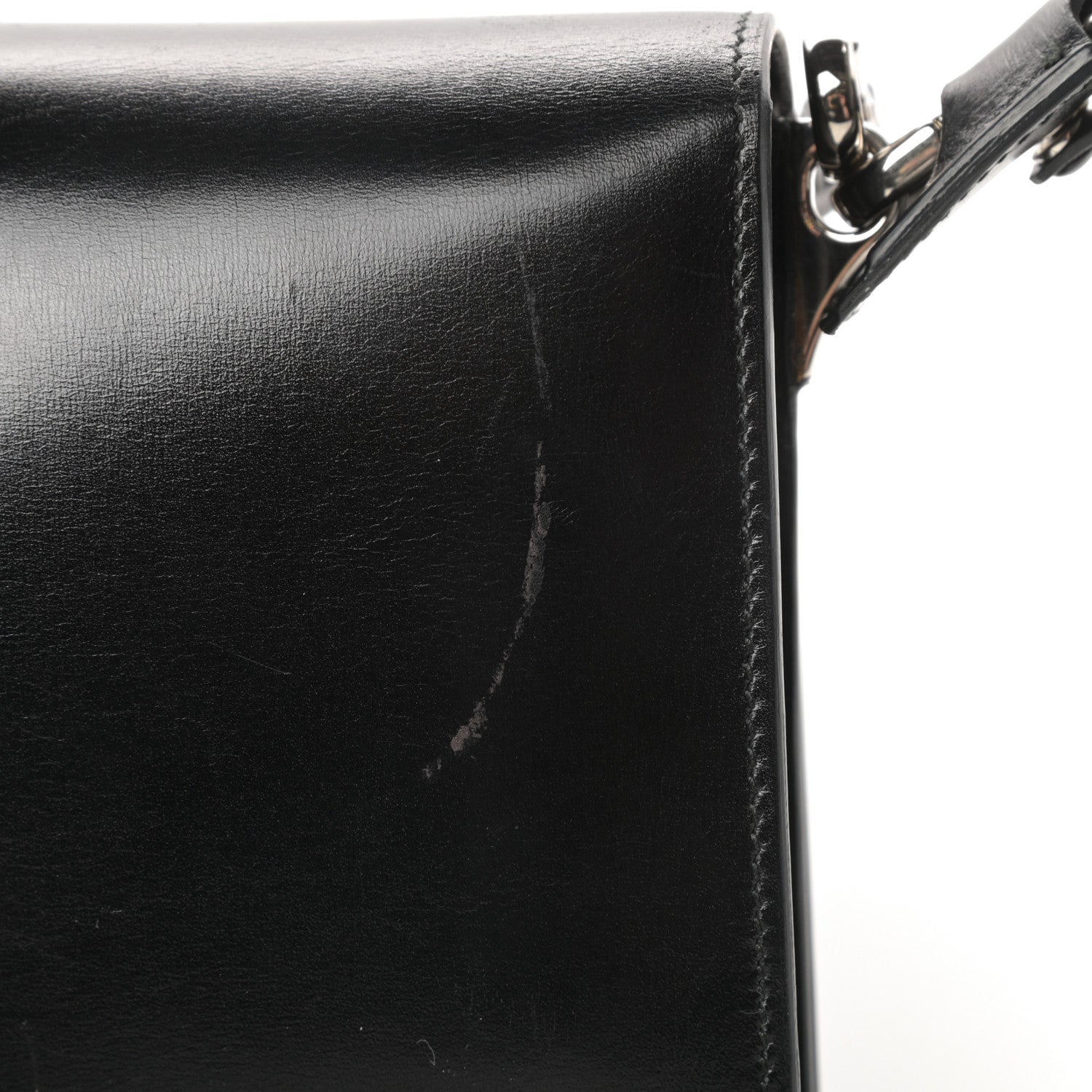 Prada Box Calfskin Shoulder Bag Black Viola 17 of 18