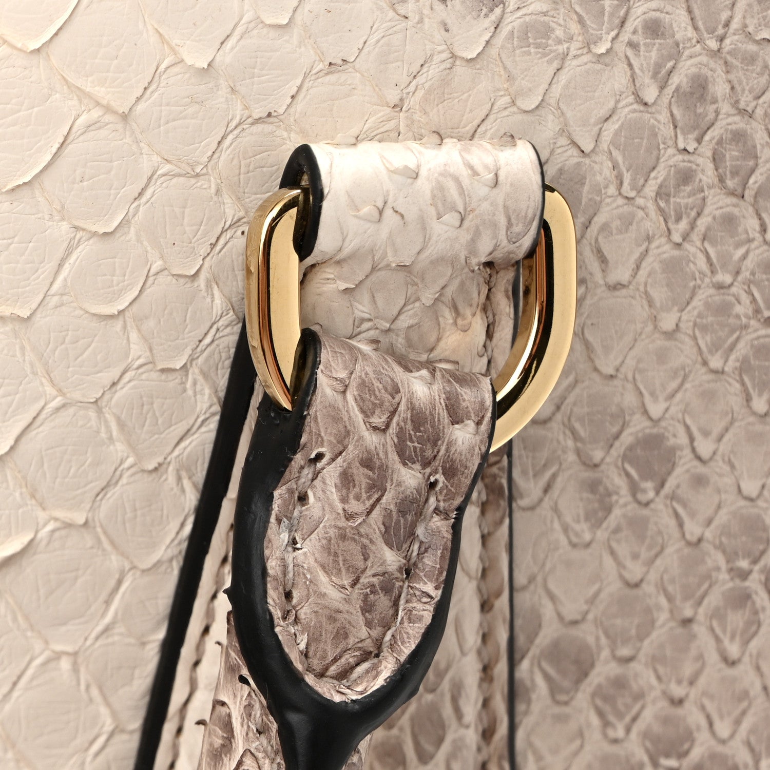Prada Snakeskin Medium Galleria Double Zip Tote Gradient White 13 of 13