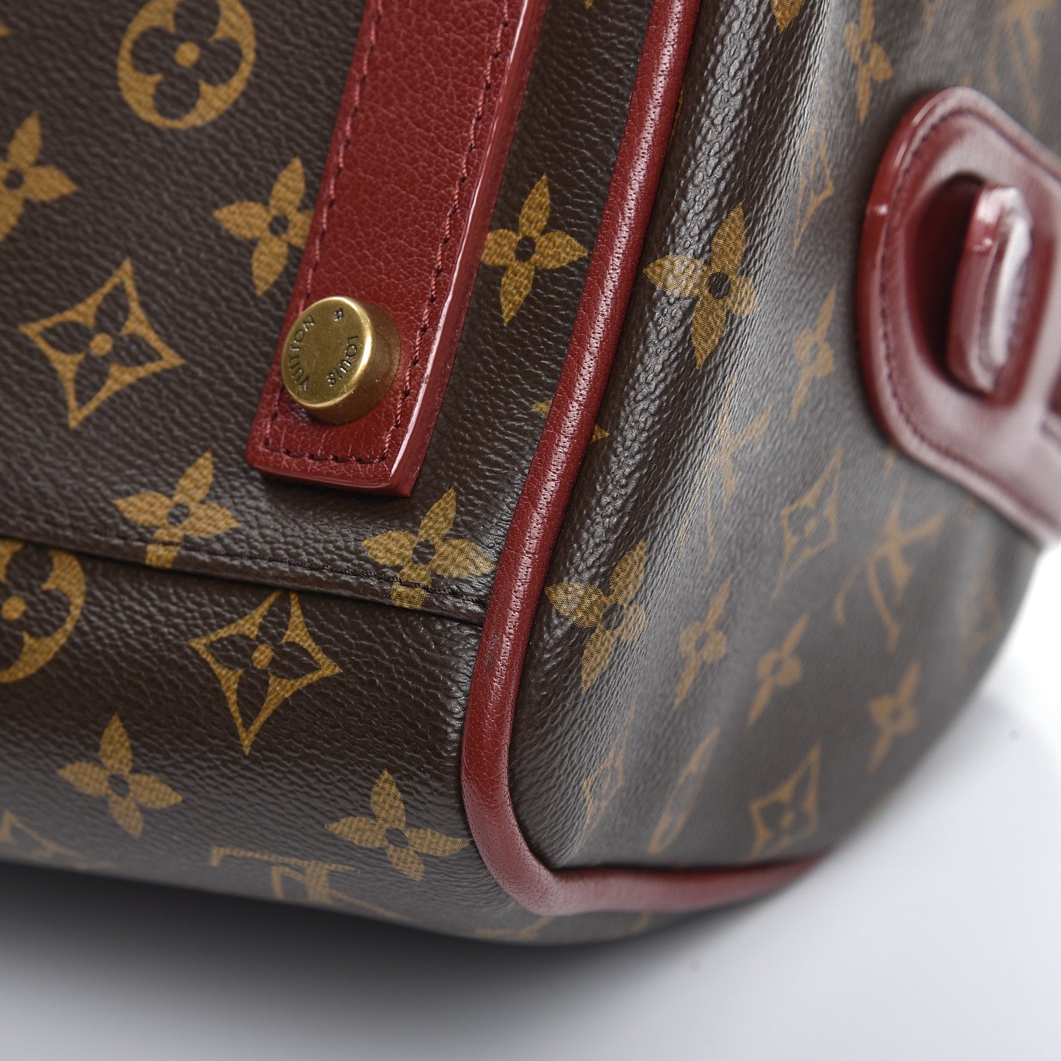 Louis Vuitton Monogram Golden Arrow Speedy Burgundy 9 of 10