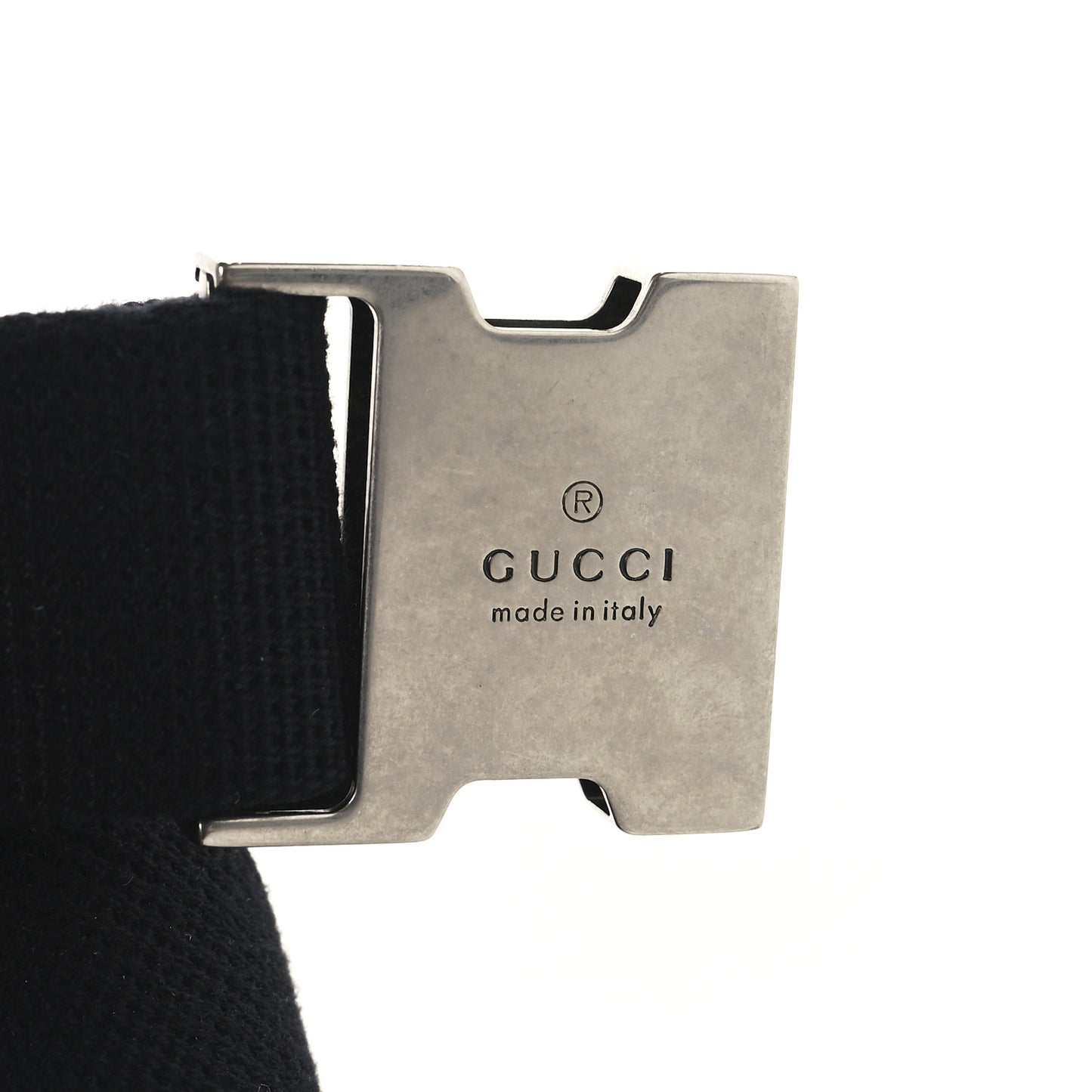 GG Supreme Monogram Textured Calfskin Retro Interlocking G Belt Bag Black