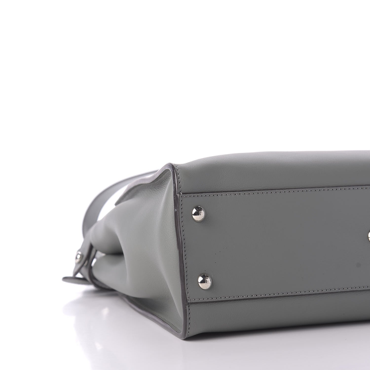 Fendi Vitello Seta Shiny Nappa Medium Peekaboo Iconic Satchel Alga Rosa Doll 8 of 12