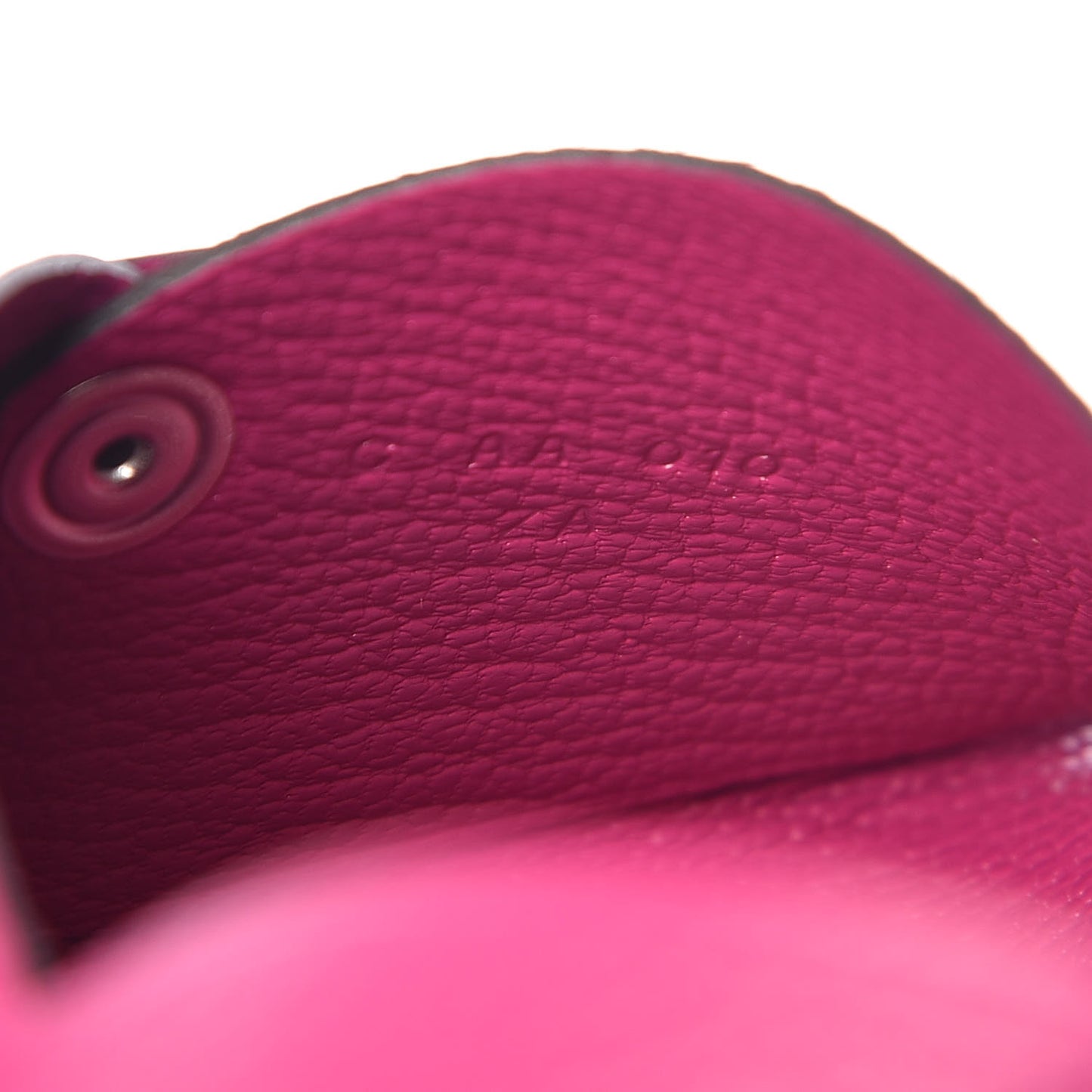 Chevre Mysore Calvi Card Case Rose Pourpre
