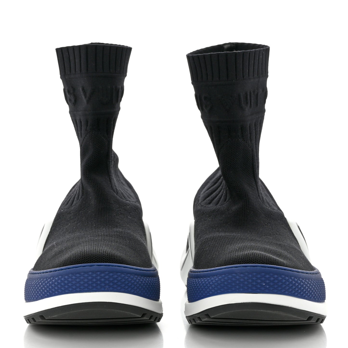 Stretch Textile LV Archlight Sneaker Boots 41 Black Blue