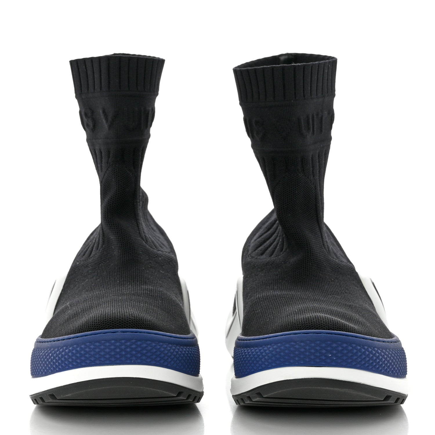 Louis Vuitton Stretch Textile LV Archlight Sneaker Boots 41 Black Blue 2 of 8