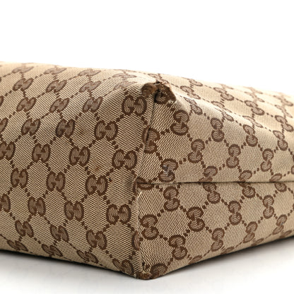 Gucci Monogram Web Medium Flat Messenger Bag Brown 12 of 17