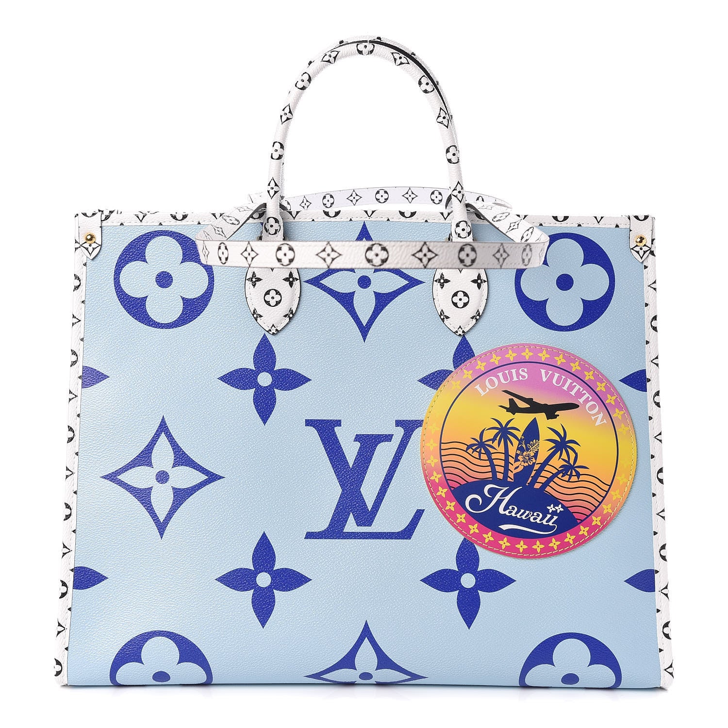 Louis Vuitton Monogram Giant Hawaii Onthego Blue 1 of 11