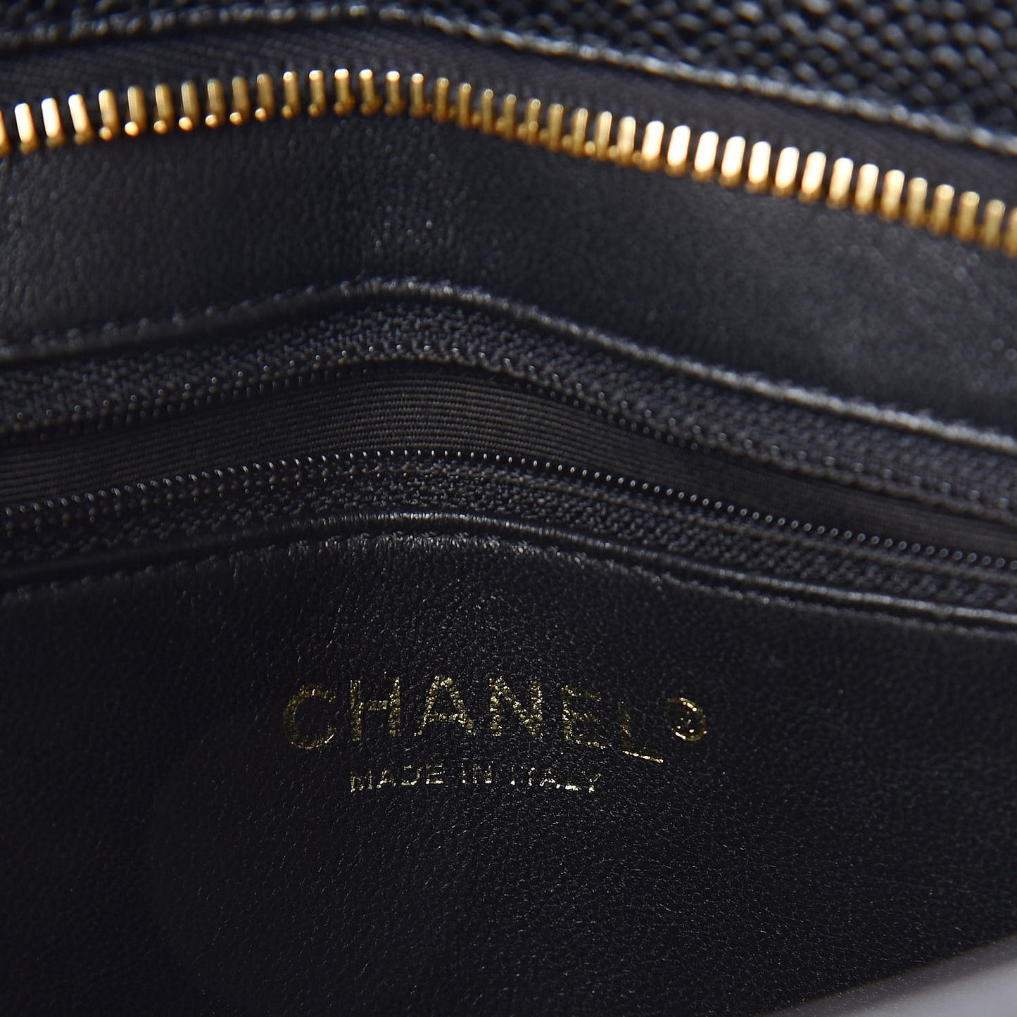 Caviar Quilted Medallion Tote Black