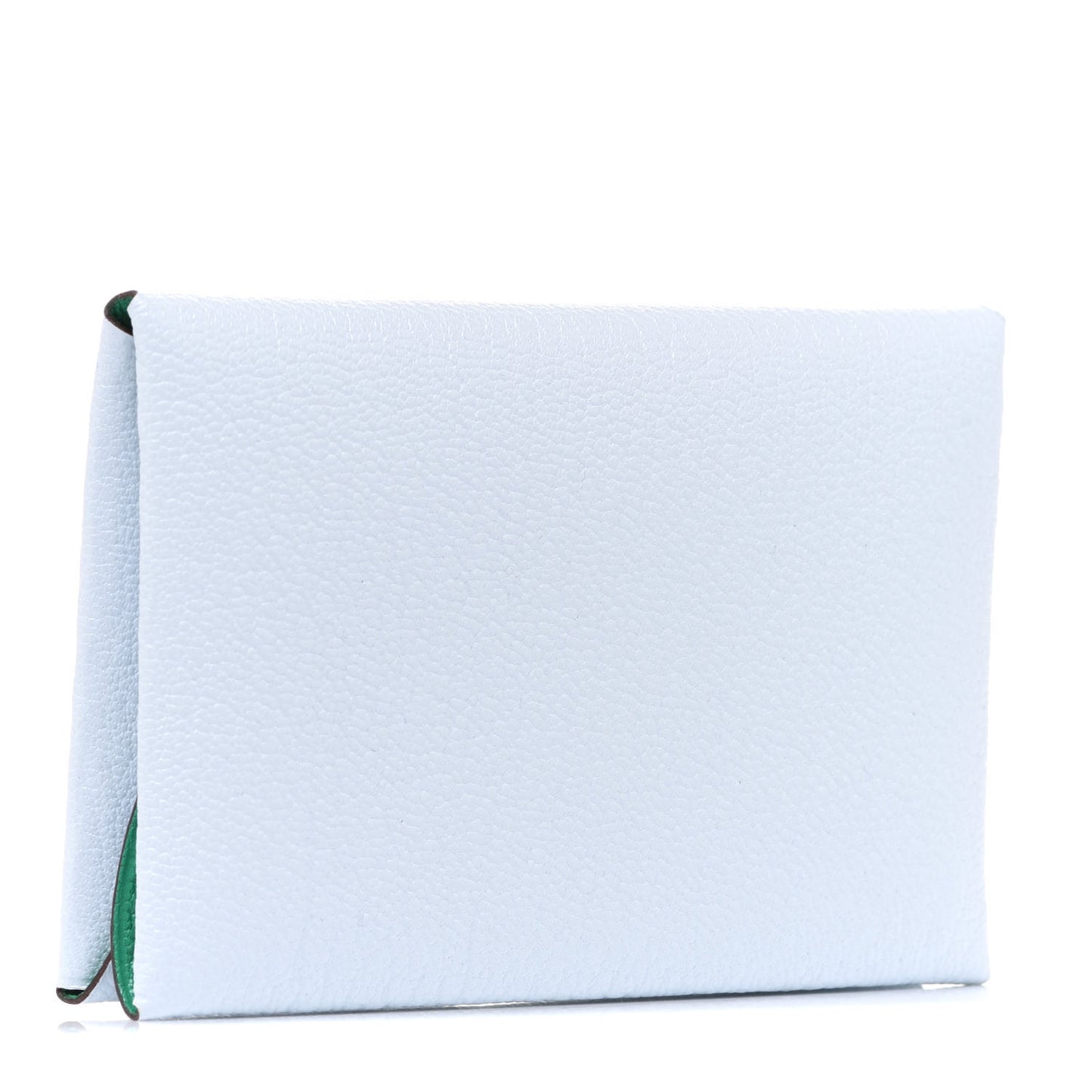 Chevre Mysore Verso Calvi Duo Card Case Bleu Brume Menthe