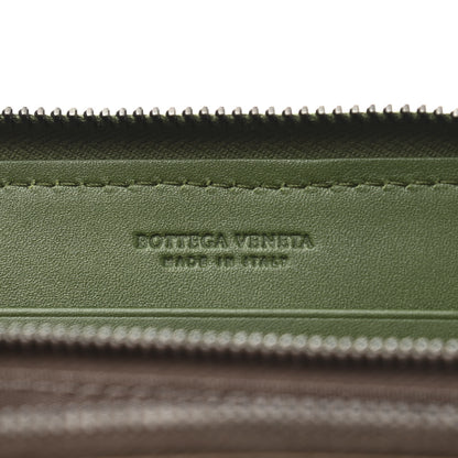 Bottega Veneta Nappa Intrecciato Zip Around Wallet Moss 6 of 9