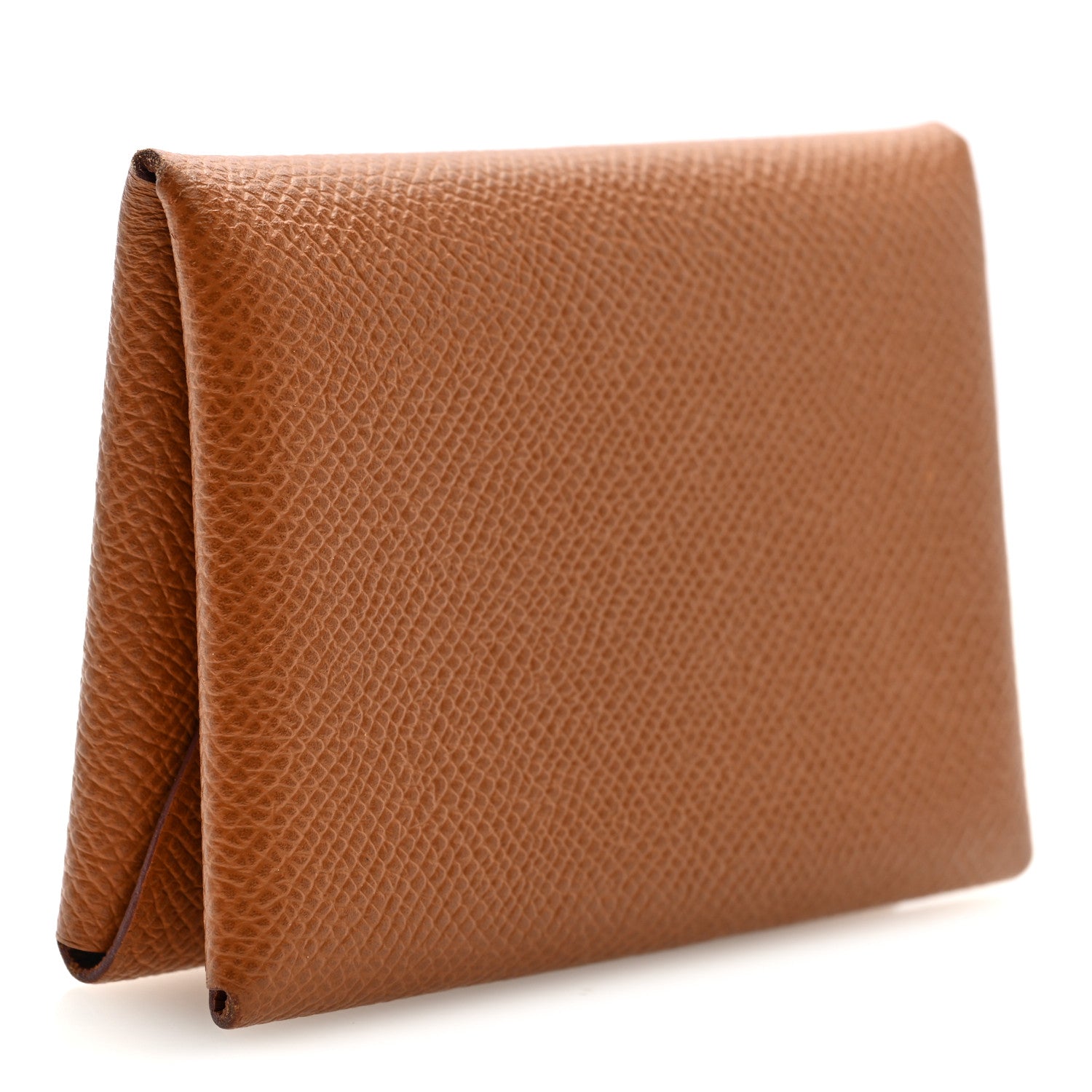 Hermes Epsom Calvi Duo Card Case Gold 3 of 8