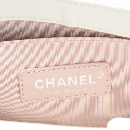 Chanel Lambskin LED Iridescent Metal Small Boy Flap White Multicolor 11 of 12