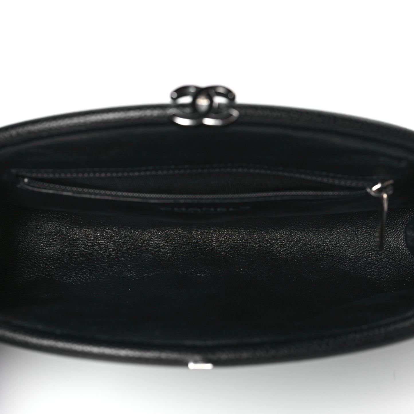 Caviar Quilted Timeless Clutch Black