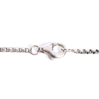 David Yurman Sterling Silver Prasolite 8mm Petite Cerise Pendant Cable Necklace 3 of 5