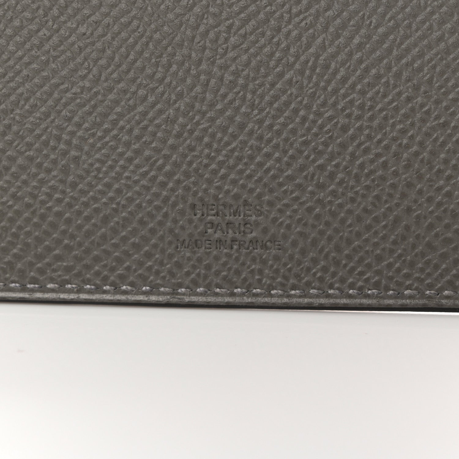 Hermes Epsom Tarmac Dot PM Passport Holder Gris Meyer Black 6 of 8