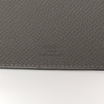 Hermes Epsom Tarmac Dot PM Passport Holder Gris Meyer Black 6 of 8